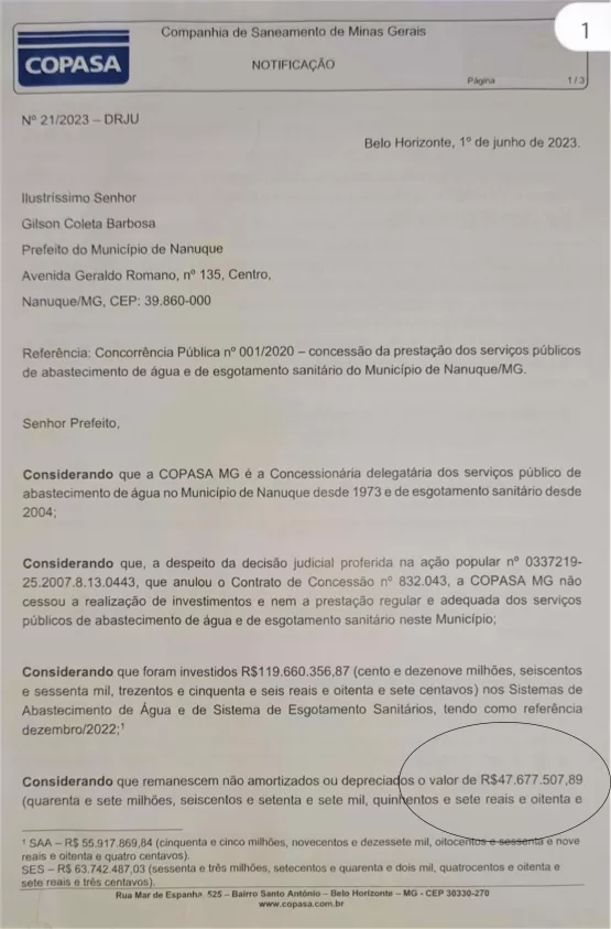 Sessenta e uma agências de atendimento ao cliente da Copasa são